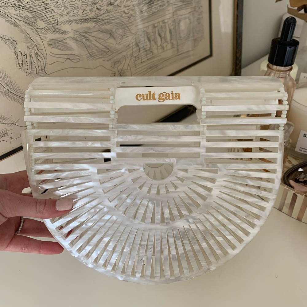 Cult Gaia Ark Bag Pearl White